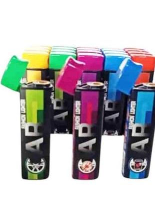Запальничка fashion lighter (натиск на кришку, гостре турбо полумя) f6-3 тм sunopt