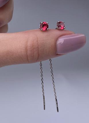 Серебряные серьги 925 пробы