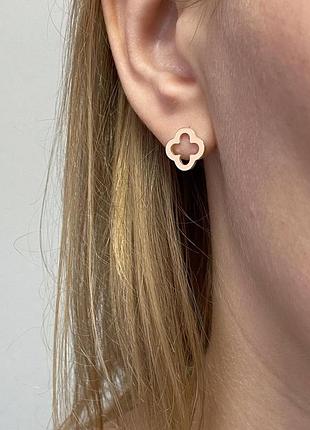 Серебряные серьги пусеты 925 пробы