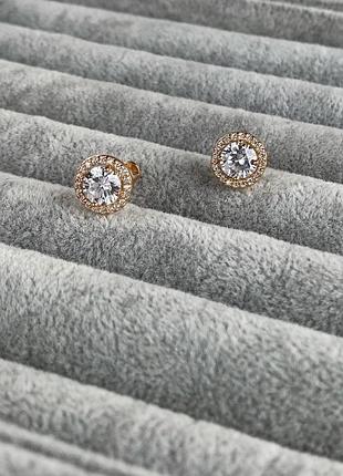 Серебряные серьги пусеты 925 пробы