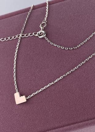 Серебряное колье 925 пробы
