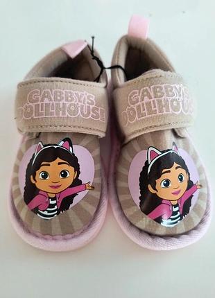Капці для дівчинки gabby's dollhouse рожеві, бежеві 22-23 р.