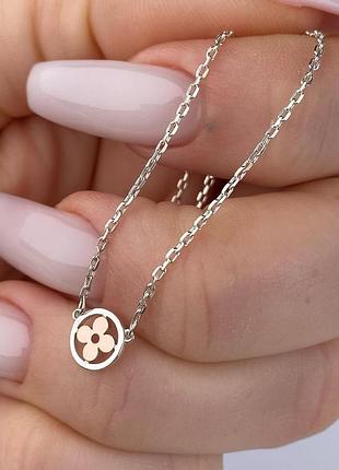 Серебряное колье 925 пробы