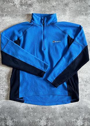 Флісова кофта berghaus 1/4 zip, розмір m, синя
