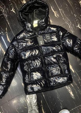 Куртка унісекс trapstar чорна лакова xs