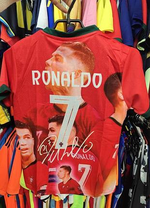 Форма футбольна дитяча ronaldo 7 червоний-зелений
