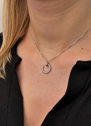 Серебряное колье 925 пробы