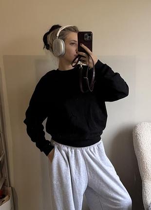 Жіночий світшот оверсайз asos чорний