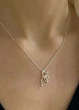 Серебряное колье 925 пробы