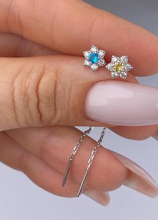 Серебряные серьги 925 пробы