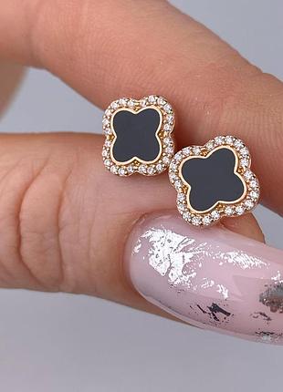 Серебряные серьги пусеты 925 пробы
