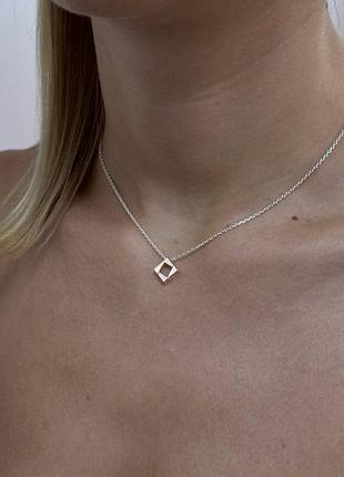 Серебряное колье 925 пробы