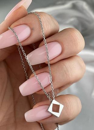 Серебряное колье 925 пробы