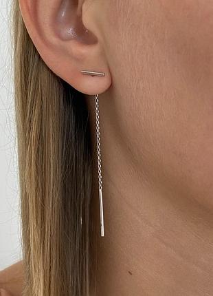 Серебряные серьги 925 пробы