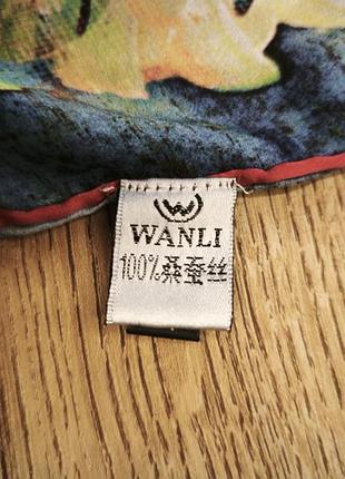 Шелковый шарф wanli 50*168 см 3