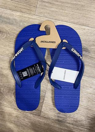 Шльопанці чоловічі jack & jones сині 42/43