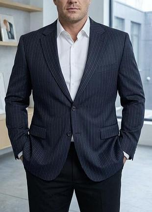Чоловічий вовняний піджак hugo boss (super 120 / virgin wool), розмір l-xl (27)