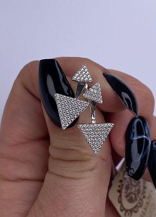 Серебряные серьги пусеты 1040.10р 925 пробы