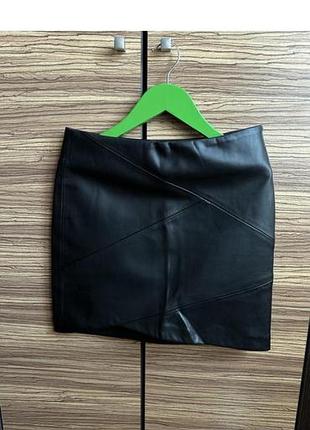 Эко кожа юбка zara