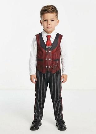 Детский карнавальный костюм вампира / дракулы f&f halloween / 3–4 года (104 см) (новый с биркой)
