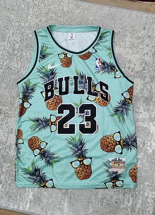 Майка чоловіча nba bulls 23 бірюзова, розмір l