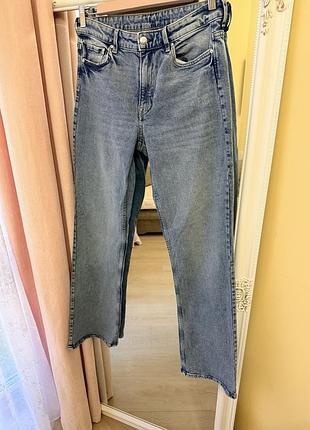Джинси буткат з високою посадкою h&m bootcut high waist &denim (розмір s-m / 38)