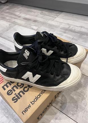 Кеди жіночі new balance шкіряні чорні, розмір 37