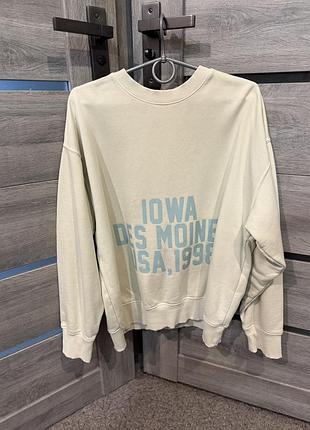 Світшот жіночий zara оверсайз з написом