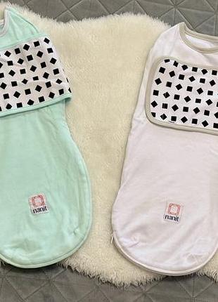Стан нових! розумні пелюшки-кокони nanit breathing wear swaddle (0-3 міс)