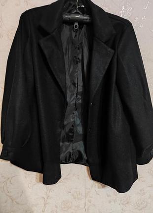 Пальто жіноче shein чорне коротке