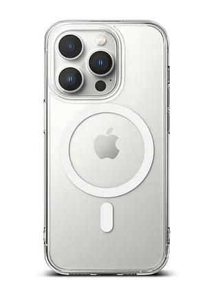 Чехол силиконовый space case с magsafe для apple iphone 12 pro max 6.7 прозрачный с защитой камеры clear. mc-13369