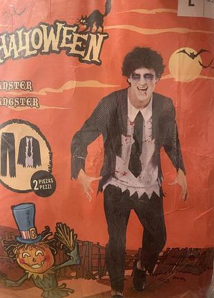 Костюм хелловін зомбі гангстер halloween l/52-54