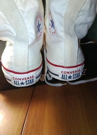 Кеди унісекс converse високі білі 2