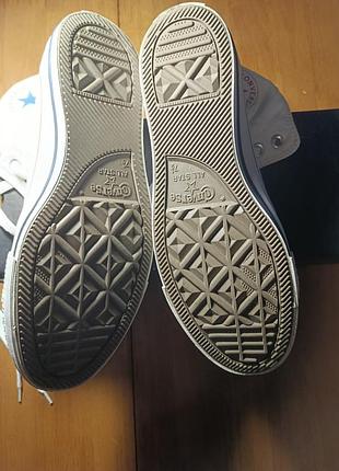 Кеди унісекс converse високі білі 6