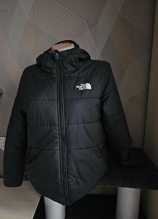 Куртка жіноча the north face демісезонна двостороння чорна