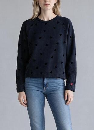 Tommy hilfiger синий женский оригинальный свитшот !