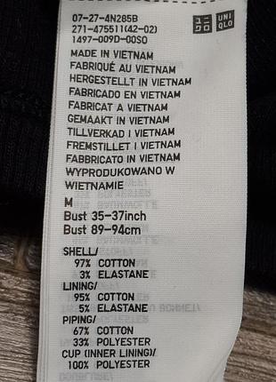 Майка/топ из бра uniqlo р. м/38/10 6