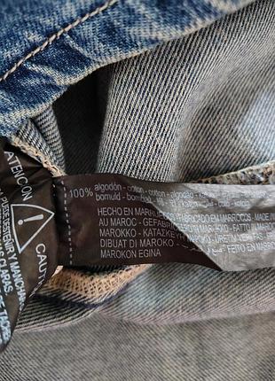 Джинсовое коттоновое миди платье zara 8