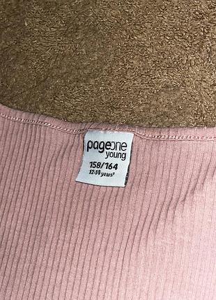 Топ жіночий pageone young рожевий в рубчик
