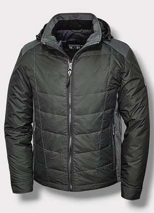Мужская демисезонная куртка black vinyl tc22-2035