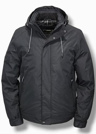 Мужская демисезонная куртка black vinyl tc22-2023