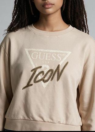 Guess женский оригинальный бежевый свитшот!