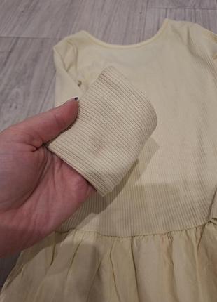 Сукня для дівчинки h&m баллон в рубчик 3