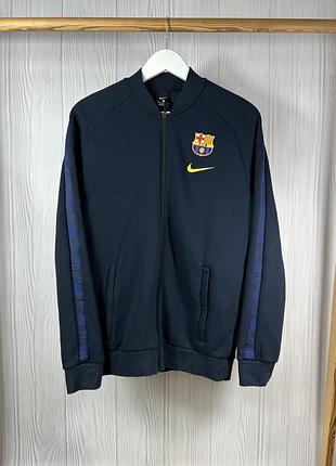 Nike fc barcelona zip track jacket кофта зіп олімпійка розмір s