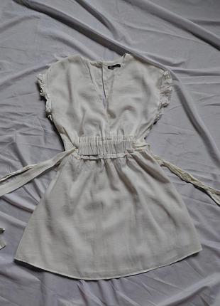 Сукня молочного кольору zara /плаття zara