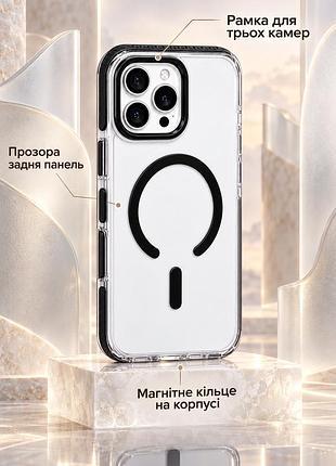 Чехол силиконовый vibe case с magsafe для iphone 14 pro 6.1 черный защита камеры противоударный mc-13425