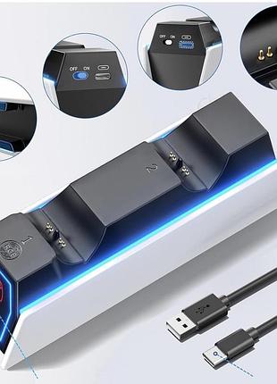 Зарядка для геймпада ps5 dualsense rgb oivo iv-p5322b