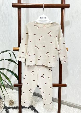 🍂комплект в рубчик від next baby на 9-12 міс., 74-80 см., 11 кг.