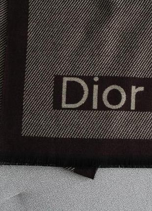 Стильний шарф dior коричневого кольору