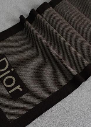 Стильний шарф dior коричневого кольору